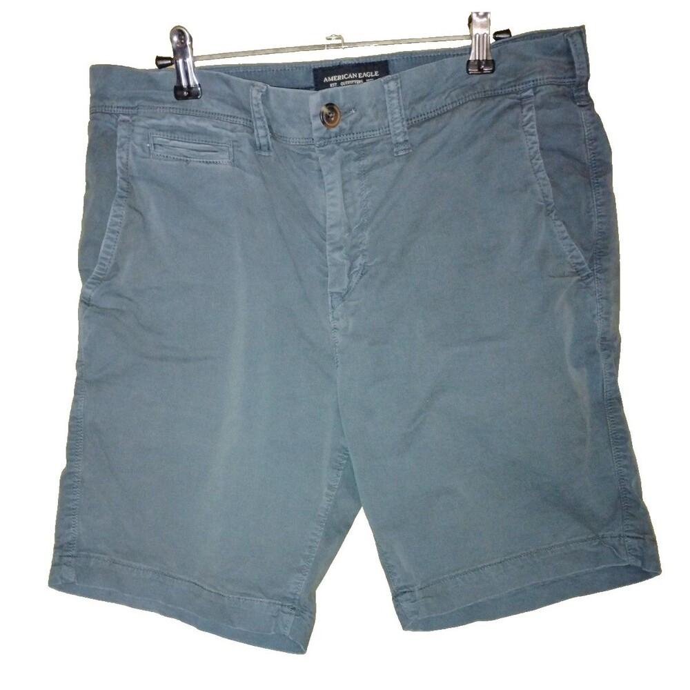 American Eagle Outfitters AE Shorts Men 30 x 9.5 Slate Blue Extreme Flex Slim